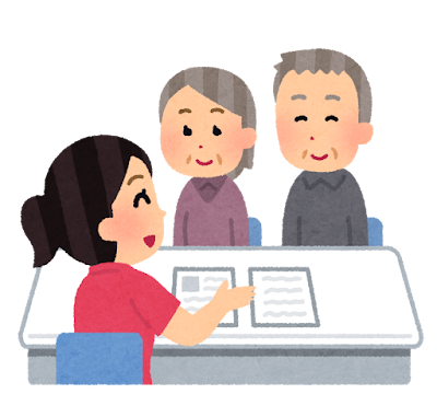 住まいと暮らしの相談について説明する様子